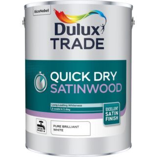 Dulux Trade Quick Dry Satinwood - Brilliant White