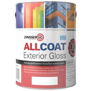Zinsser AllCoat Exterior Matt Paint (Water Based) - Black