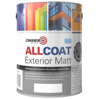 Zinsser AllCoat Exterior Matt Paint (Water Based) - Mixed Colour
