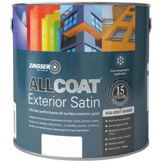 Zinsser AllCoat Exterior Satin (Solvent Based) - White