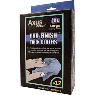 Axus Decor Pro Finish Tack Cloths - 12 Pack