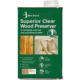 Bird Brand Superior Clear Wood Preserver & Woodworm Killer