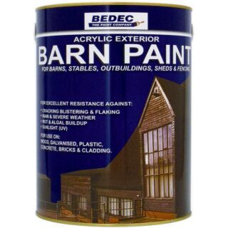 Bedec Barn Paint Satin Finish - White