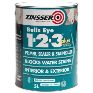 Zinsser Bulls Eye 1-2-3 Plus Primer Sealer Stain Killer - White