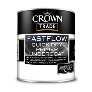 Crown Trade Fastflow Quick Dry Primer Undercoat - Charcoal Grey