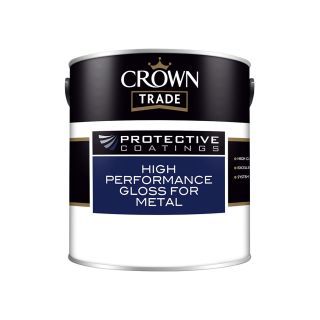 Crown Trade High Performance Gloss Paint For Metal - Black 2.5L