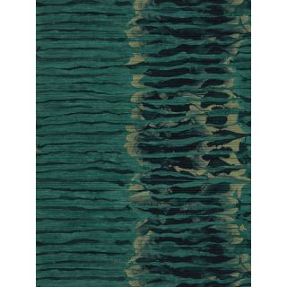 Anthology Ripple Stripe Emerald/Kingfisher Wallpaper