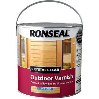 Ronseal Trade Crystal Outdoor Varnish - Satin 750ml