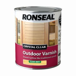 Ronseal Trade Crystal Outdoor Varnish - Matt 750ml