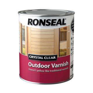 Ronseal Crystal Clear Outdoor Varnish - Clear Satin