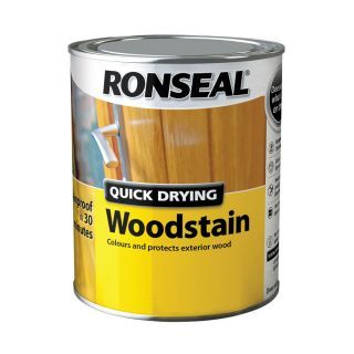 Ronseal Quick Drying Woodstain Gloss Finish - Dark Oak