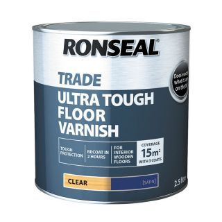 Ronseal Trade Ultra Tough Floor Varnish - Clear Gloss