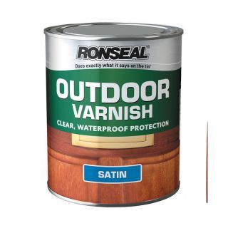 Ronseal Outdoor Satin Varnish - Clear