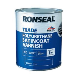 Ronseal Trade Polyurethane Varnish - Clear Satin