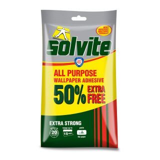Solvite All Purpose Wallpaper Adhesive Economy Pack Hangs up to 15 rolls