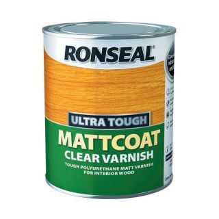 Ronseal Ultra Tough Mattcoat Varnish - Clear